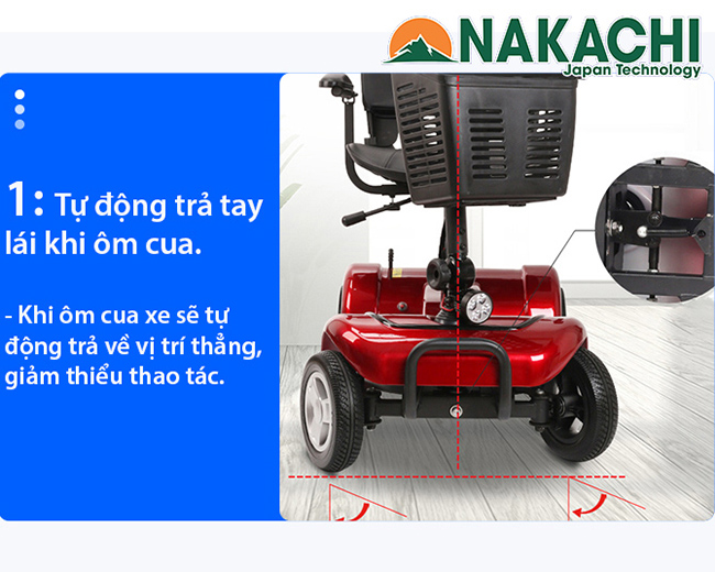 Chế độ lái  Xe Điện 4 Bánh Nakachi NC-X01